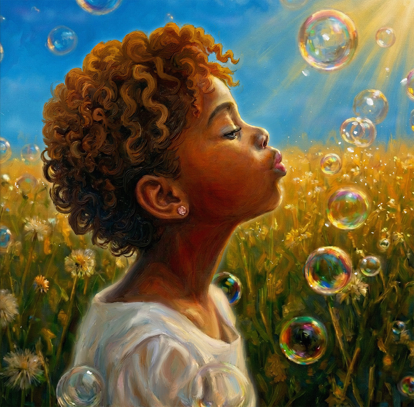 Black Childhood: "I Wish" | African American Girl Wall Art