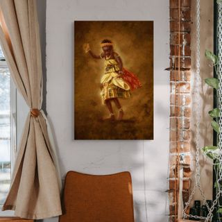 Black Childhood: Framed  |"Her Moment ."| African American Girl Wall Art Framed