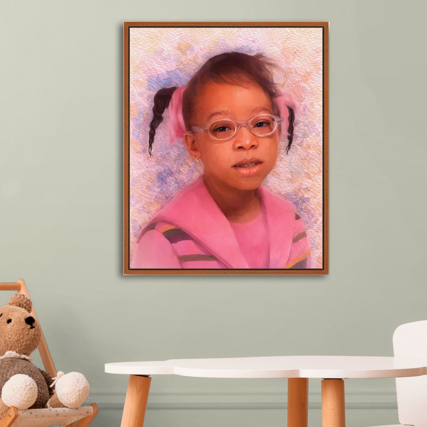 Angela | Custom Watercolor Portrait Print