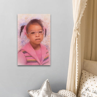 Angela | Custom Watercolor Portrait Print