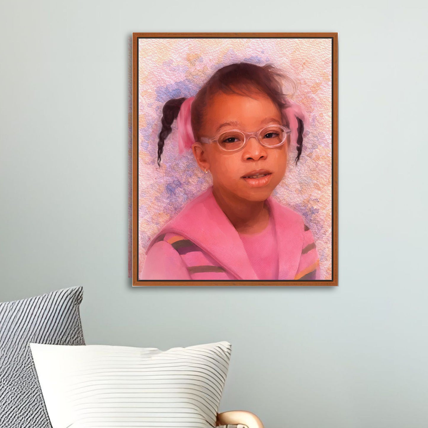 Angela | Custom Watercolor Portrait Print