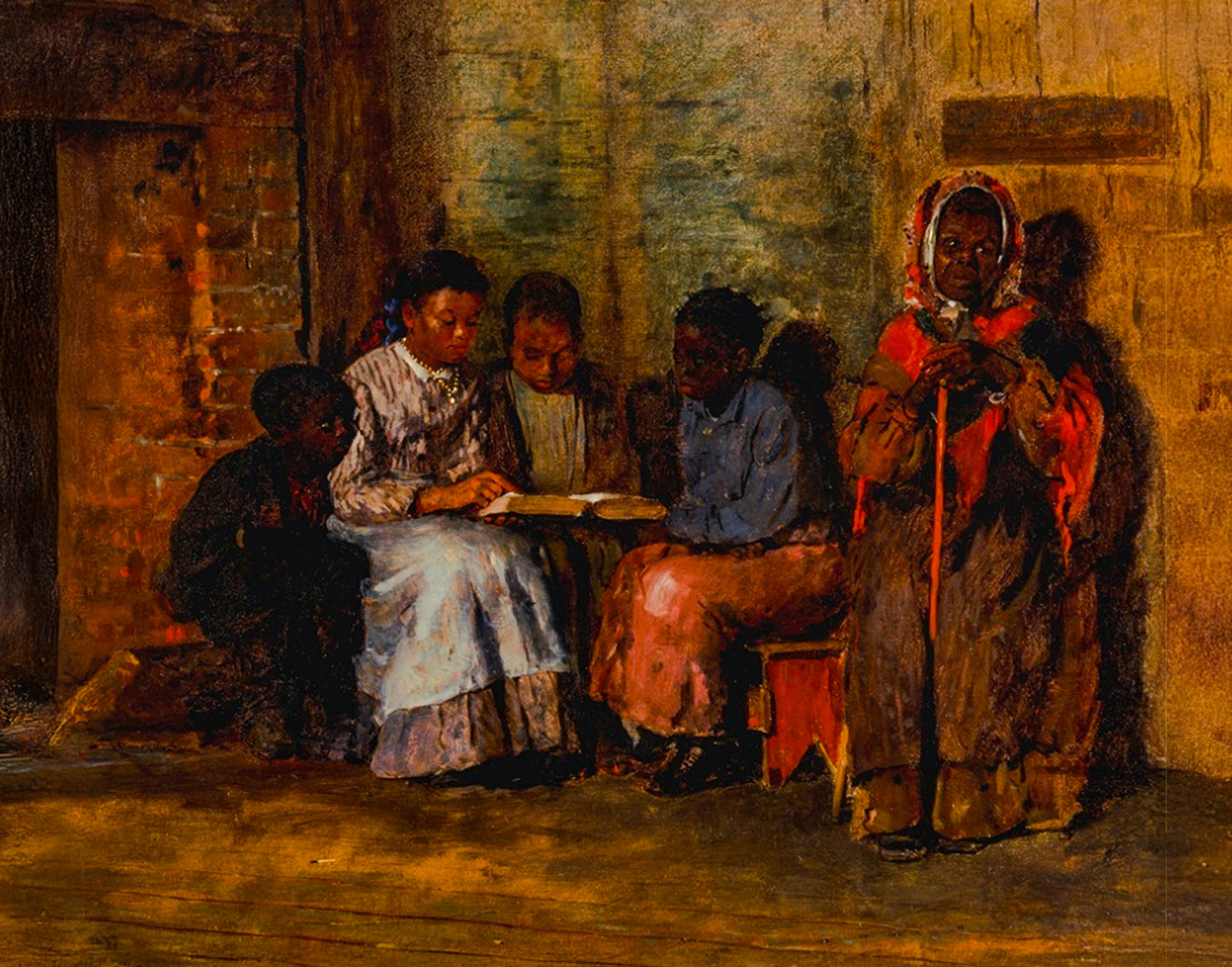 "Vintage Bible study." 14x11 ASPECT RATIO