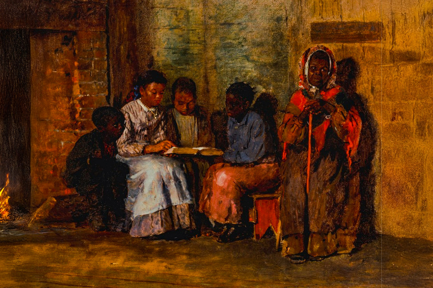 "Vintage Bible study." 3x2 ASPECT RATIO