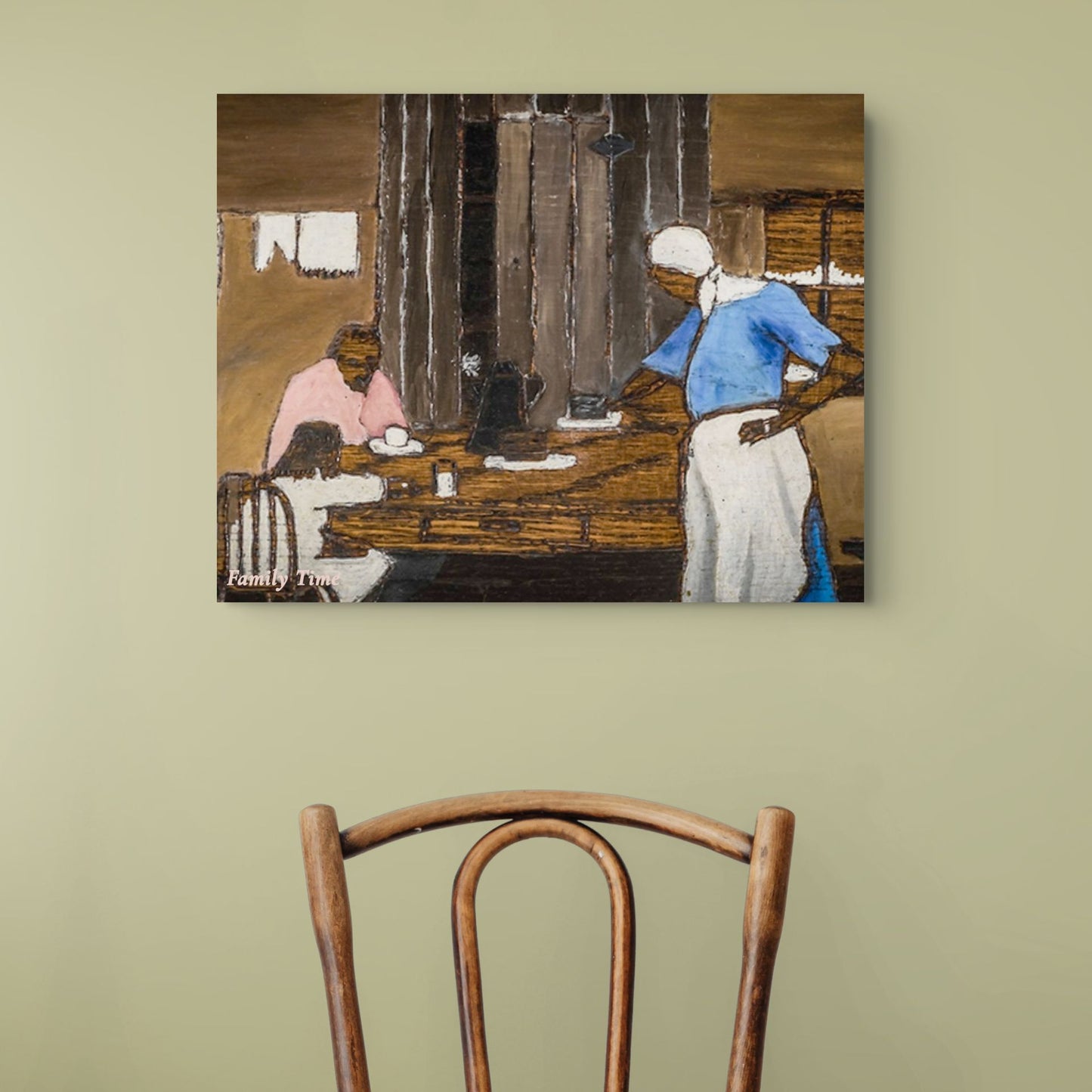 "Family Time." — Black Childhood Vintage Art Collection