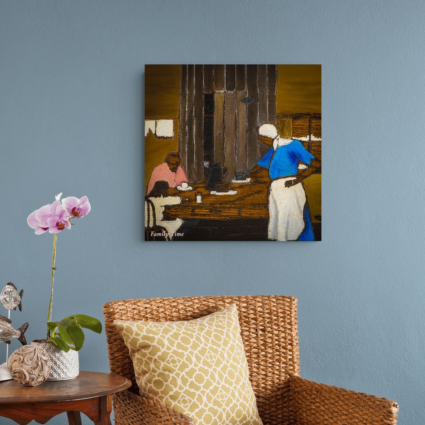 "Family Time." — Black Childhood Vintage Art Collection