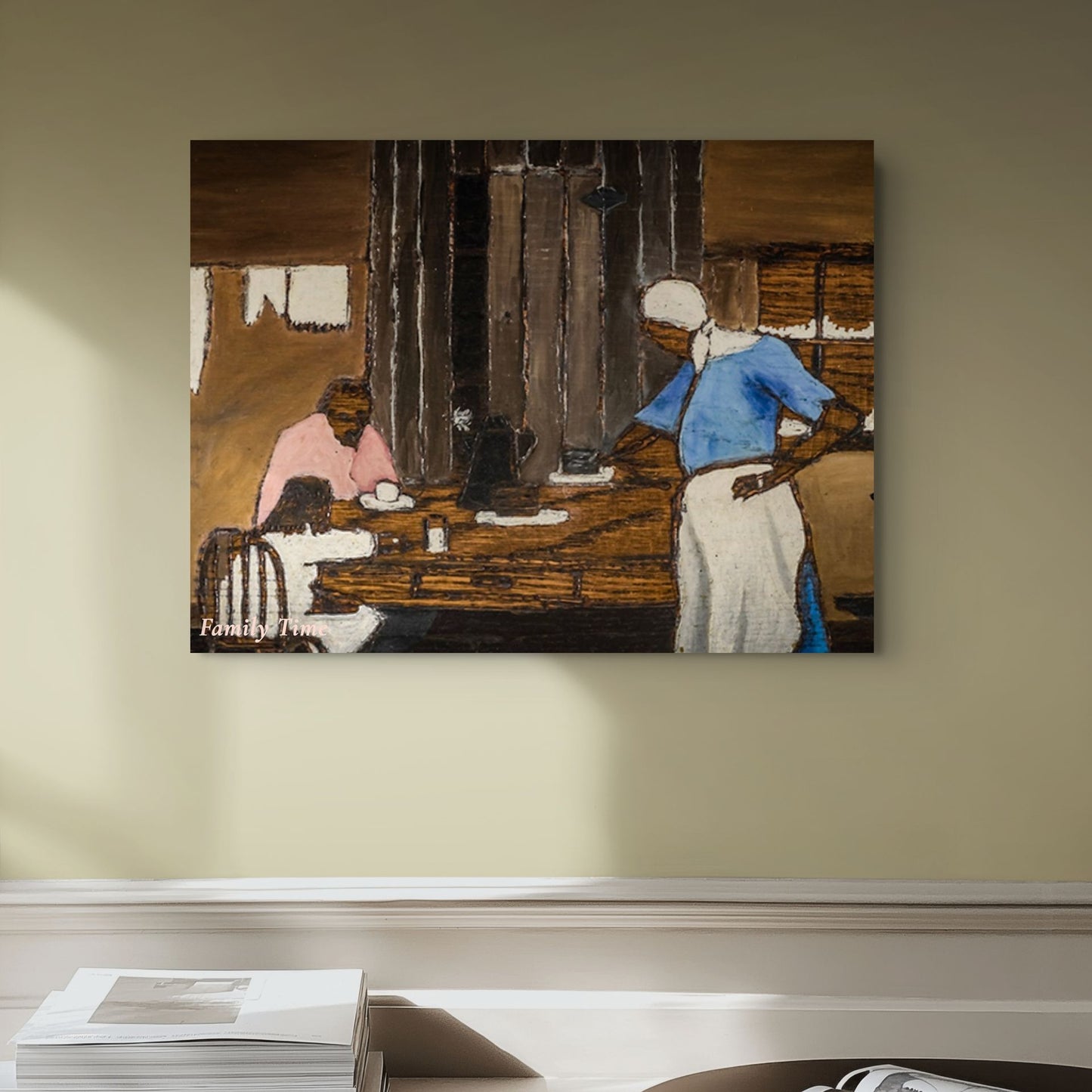 "Family Time." — Black Childhood Vintage Art Collection