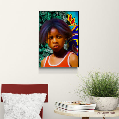 Black Childhood: "Her Side" | African American Girl Wall Art