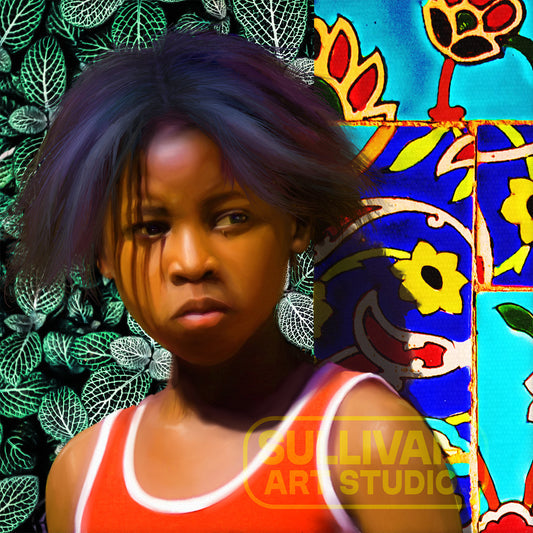 Black Childhood: "Her Side" | African American Girl Wall Art