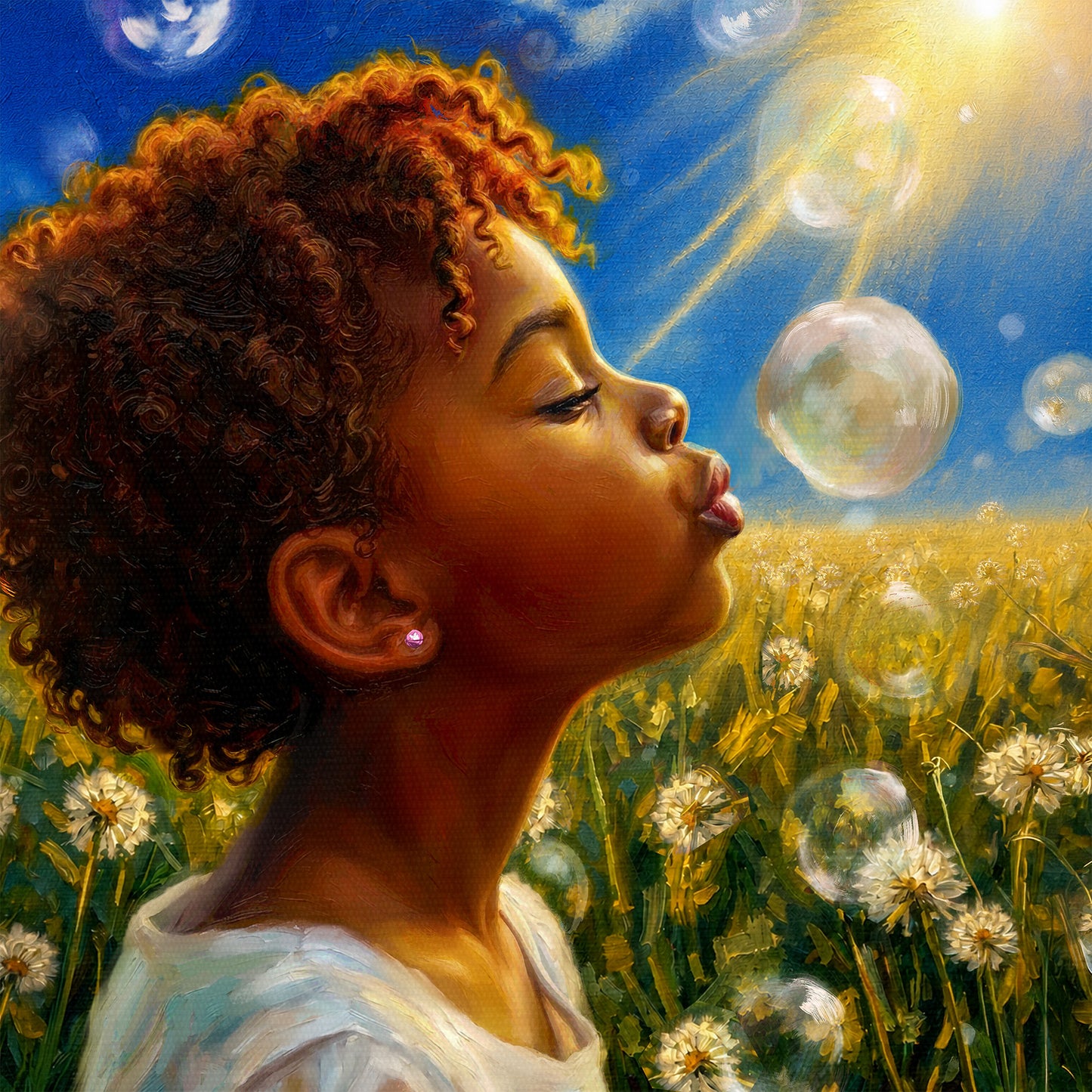 Black Childhood: "I Wish" | African American Girl Wall Art
