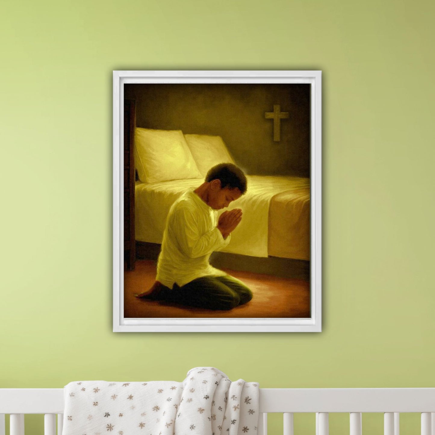 Black Childhood: "In Jesus Name" | African American Boy Wall Art