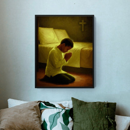 Black Childhood: "In Jesus Name" | African American Boy Wall Art