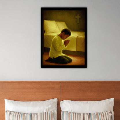 Black Childhood: "In Jesus Name" | African American Boy Wall Art