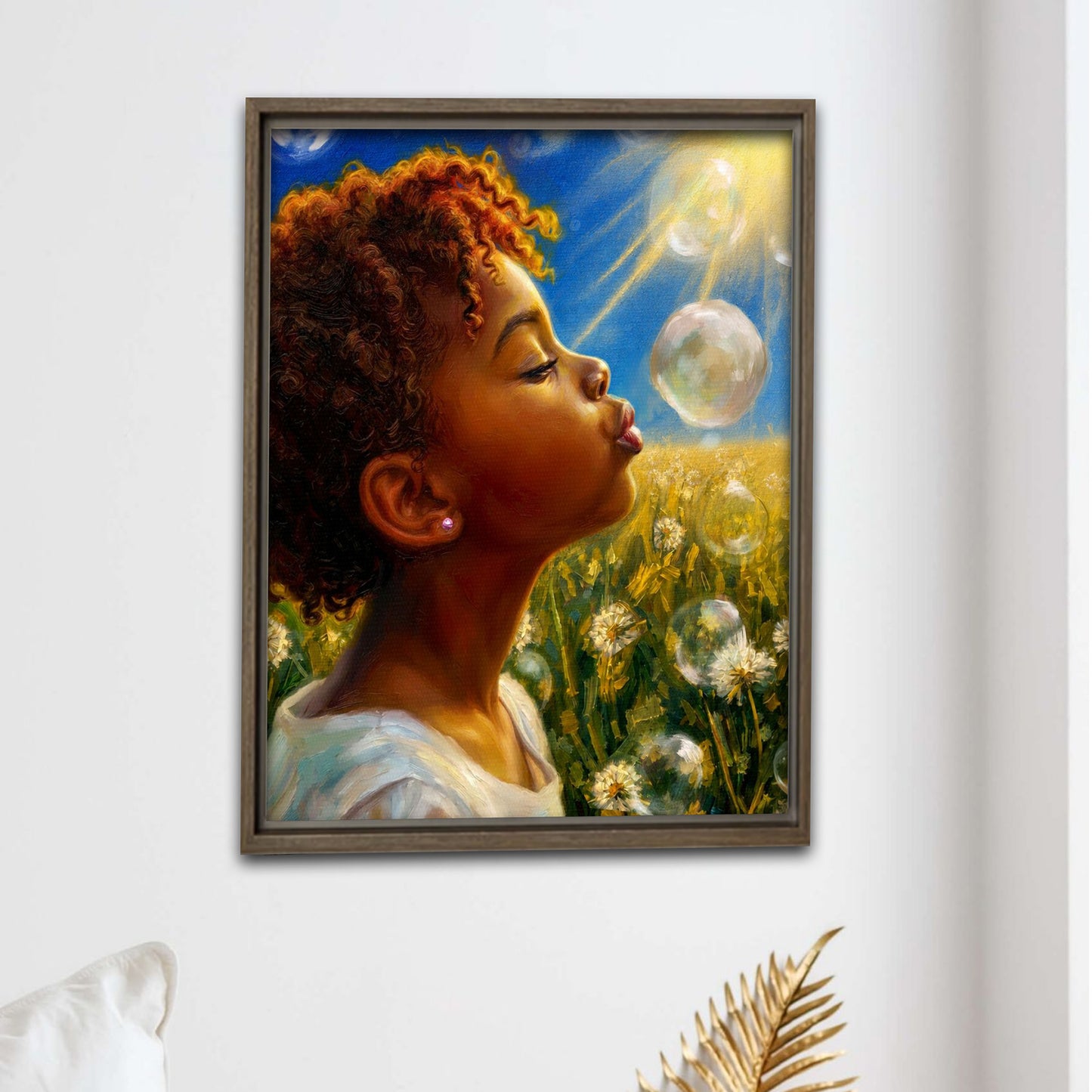 Black Childhood: "I Wish" | African American Girl Wall Art