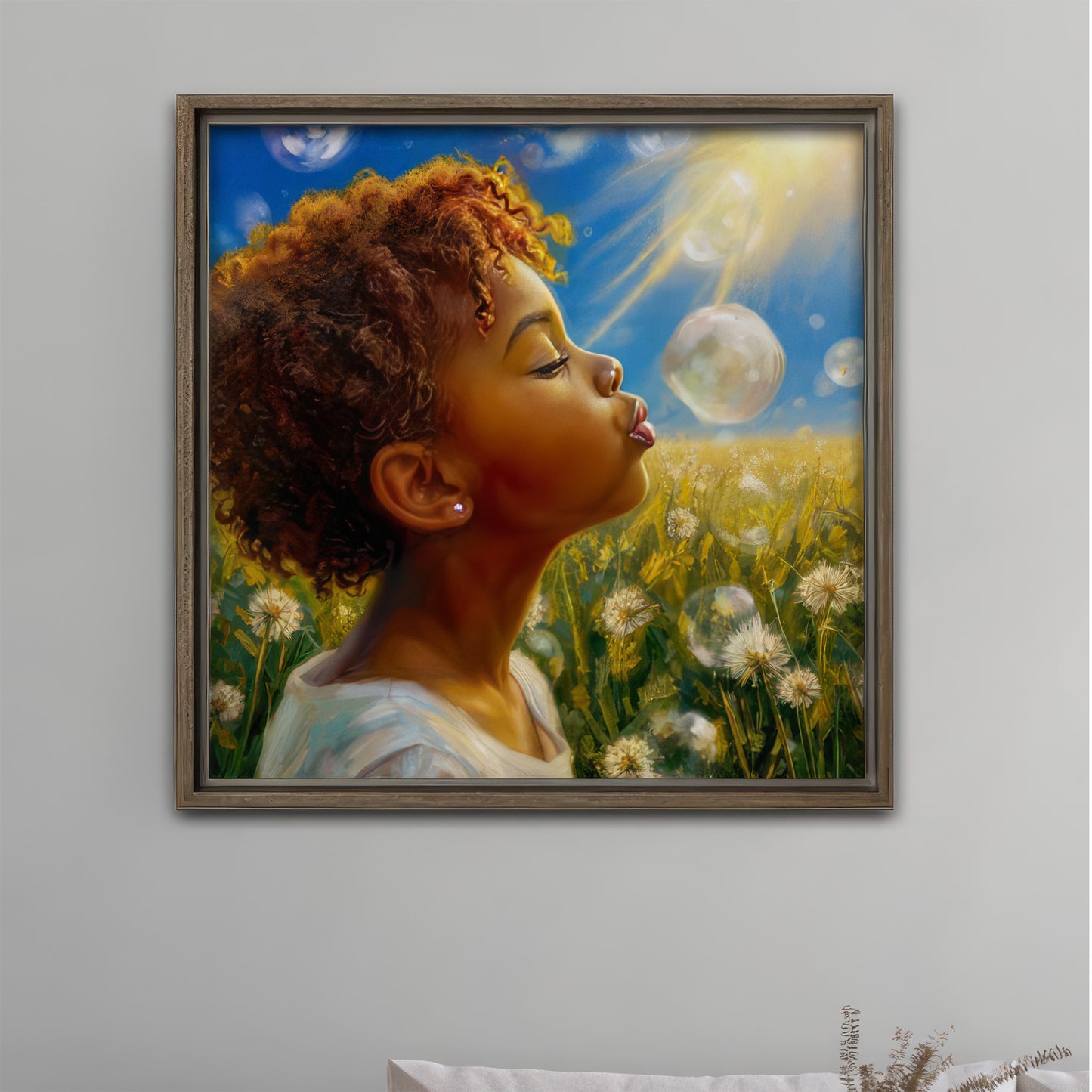 Black Childhood: "I Wish" | African American Girl Wall Art