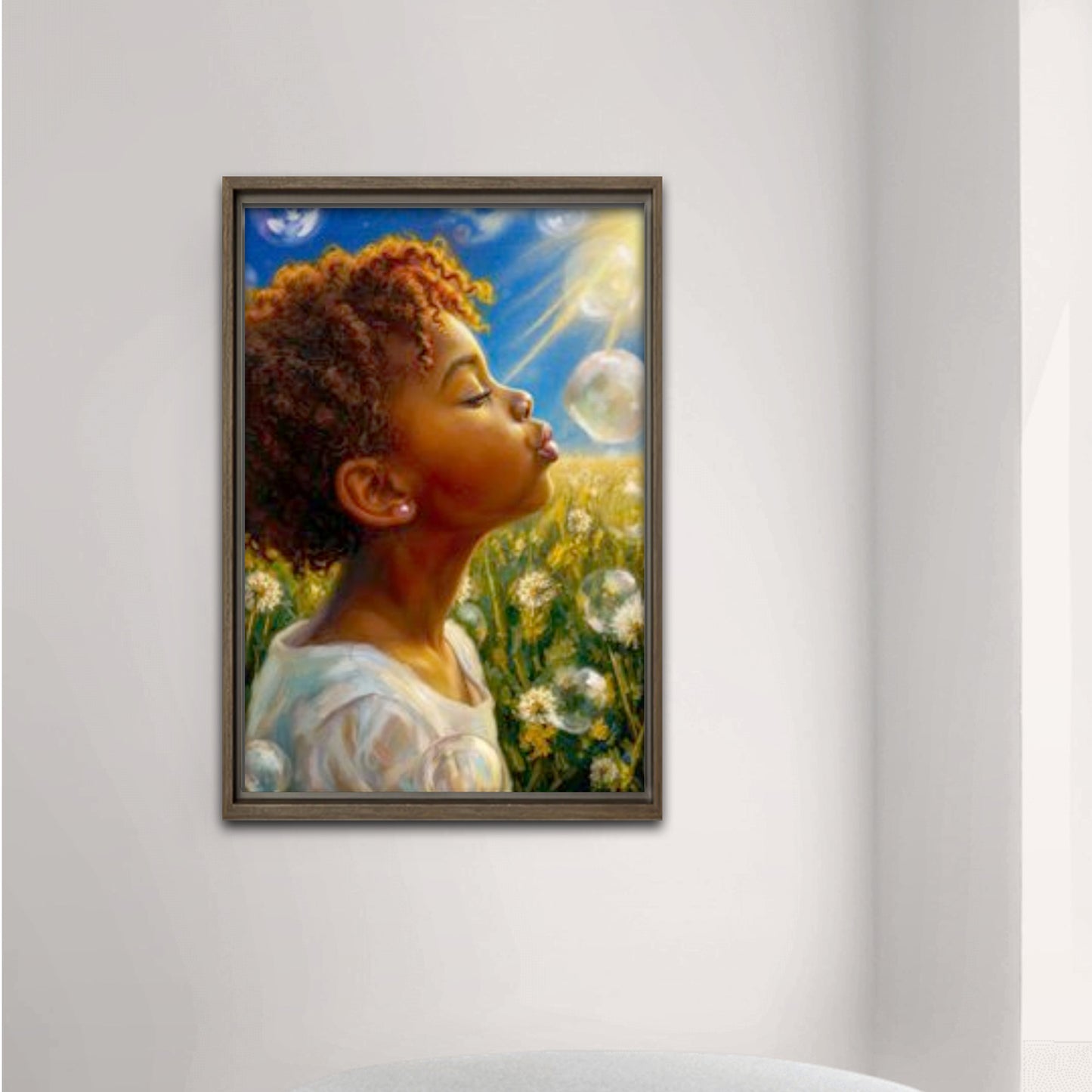 Black Childhood: "I Wish" | African American Girl Wall Art