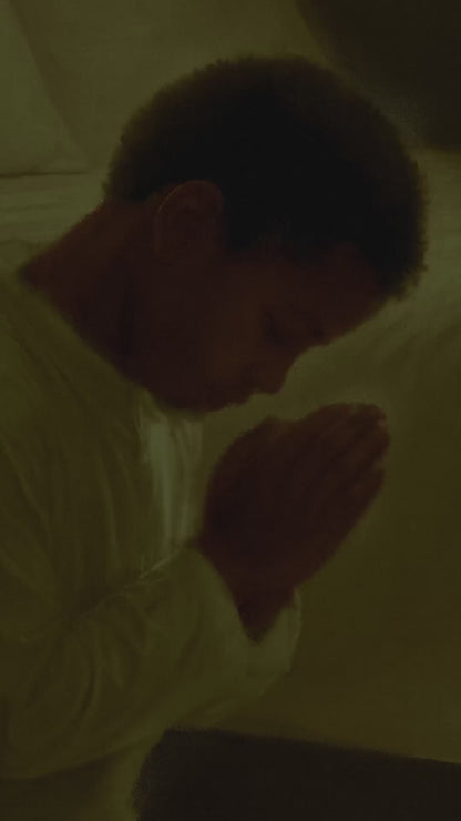 Black Childhood: "In Jesus Name" | African American Boy Wall Art