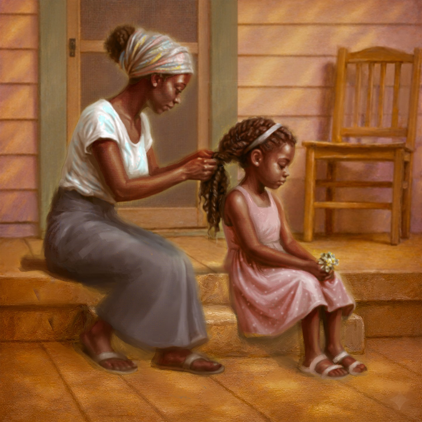 Black Childhood: Framed | "SUMMER." | African American Girl Wall Art Framed