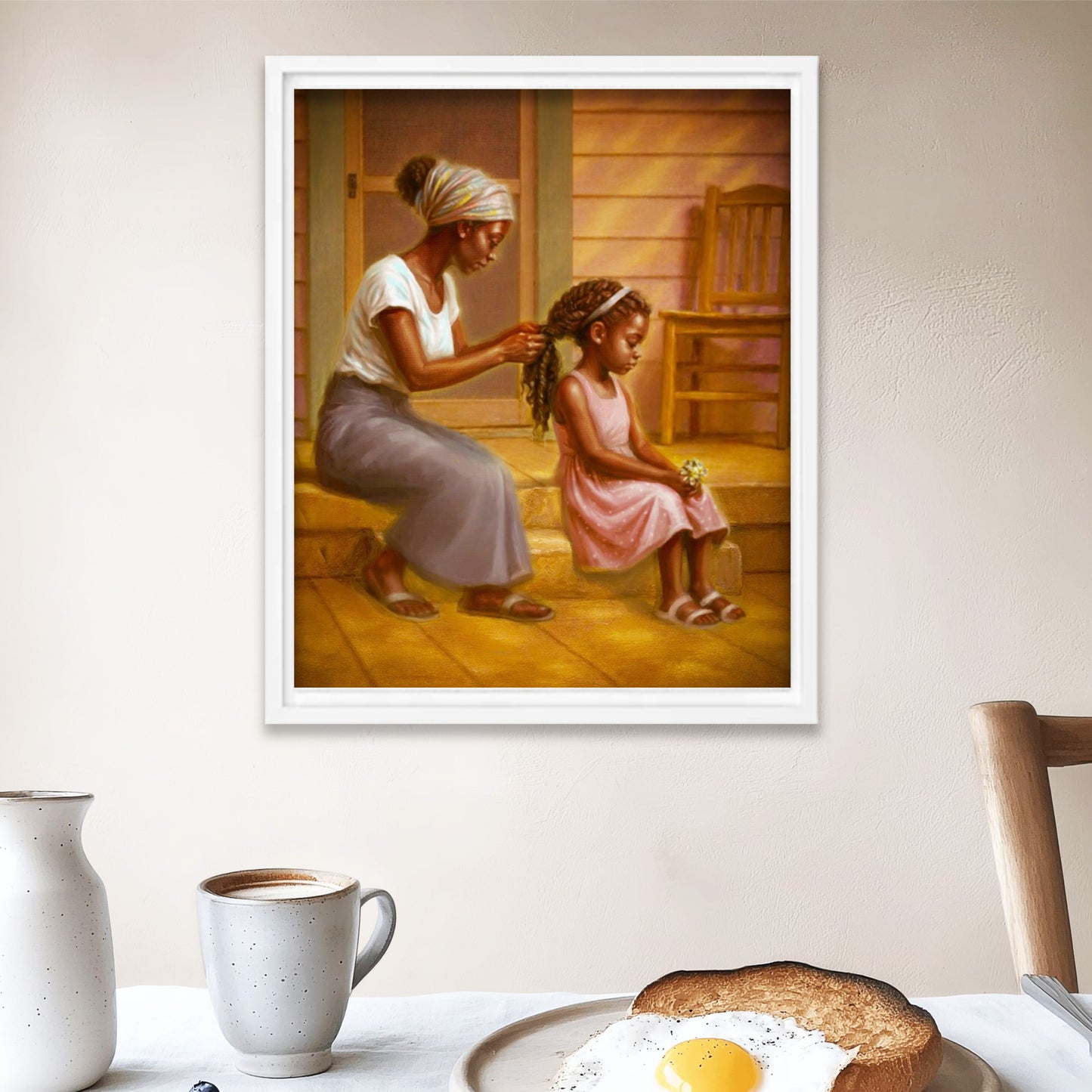 Black Childhood: Framed | "SUMMER." | African American Girl Wall Art Framed