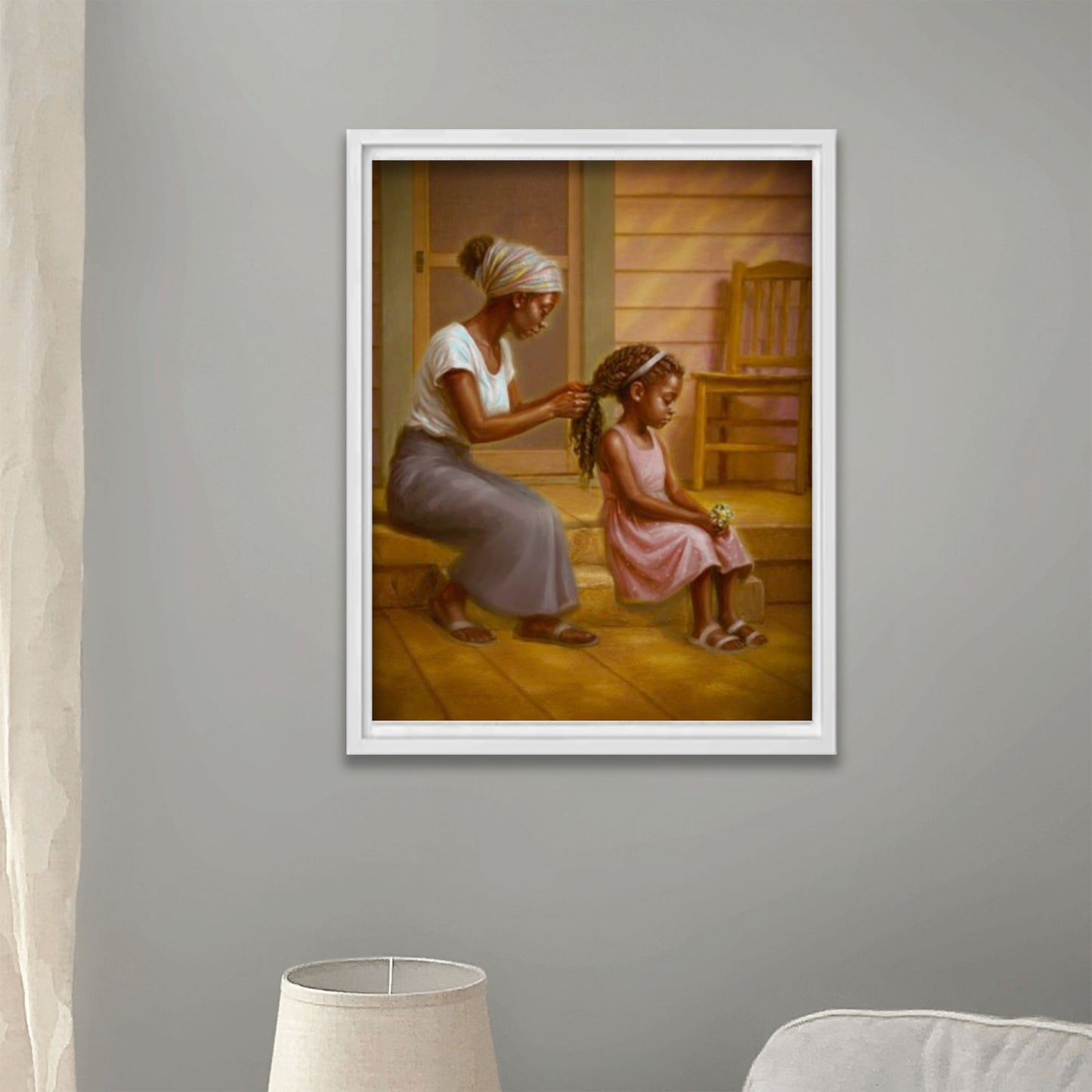 Black Childhood: Framed | "SUMMER." | African American Girl Wall Art Framed