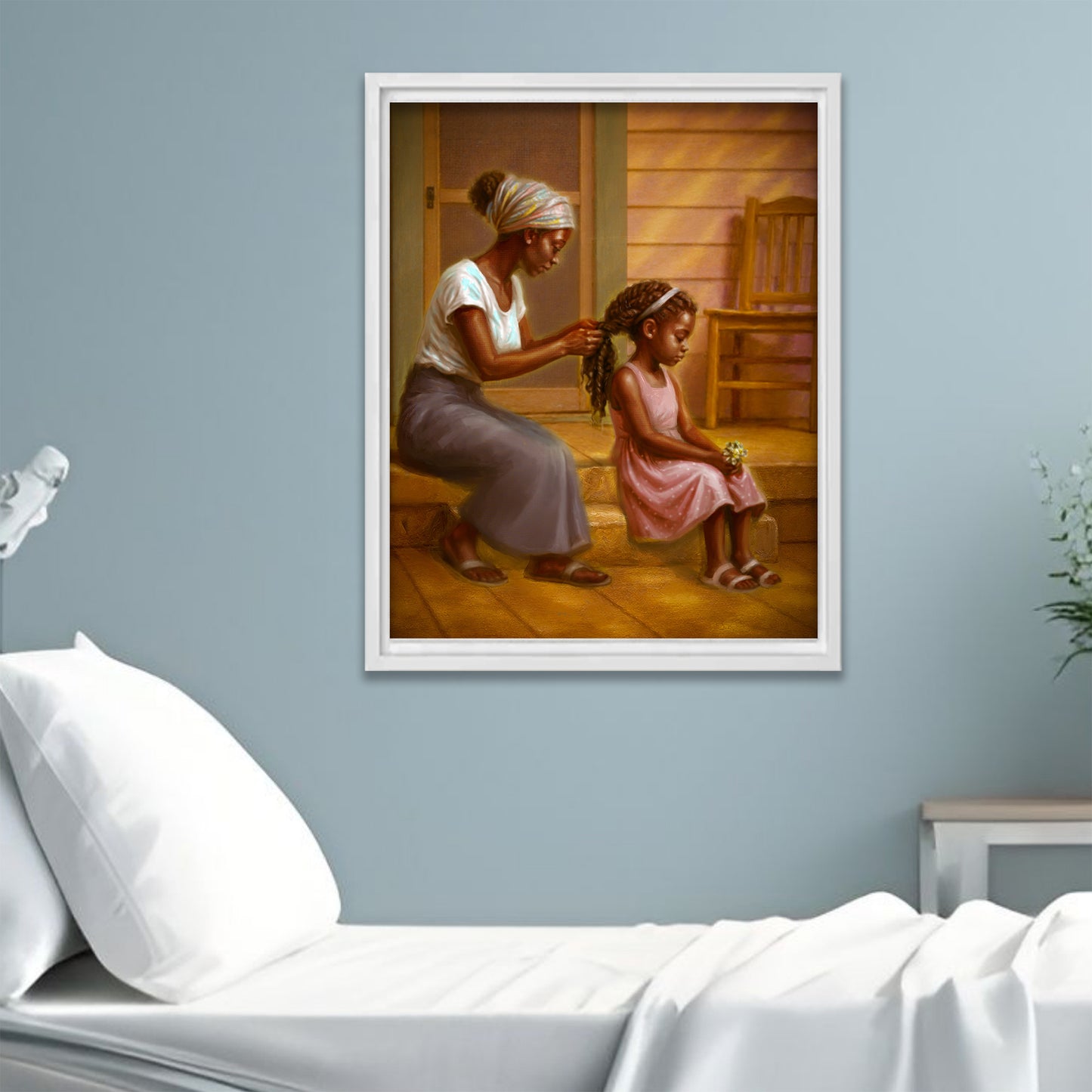 Black Childhood: Framed | "SUMMER." | African American Girl Wall Art Framed