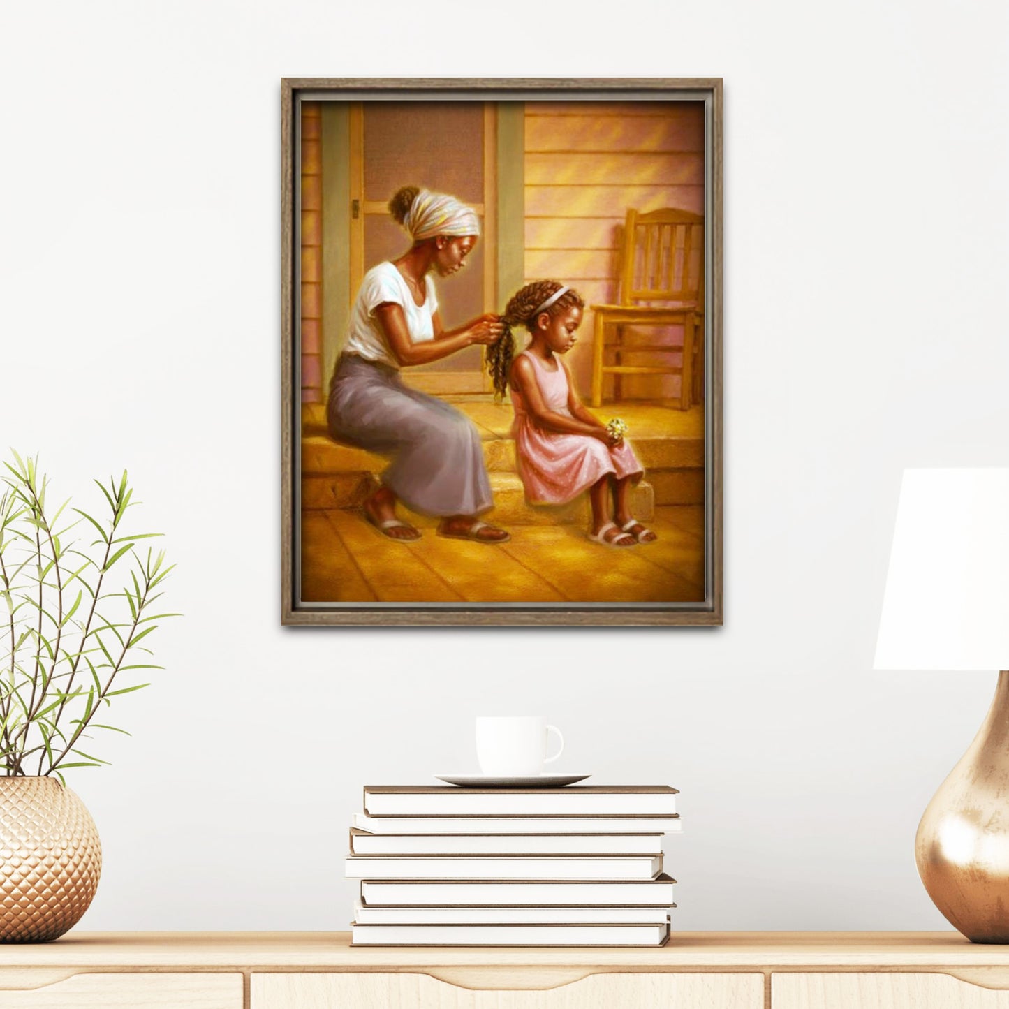 Black Childhood: Framed | "SUMMER." | African American Girl Wall Art Framed
