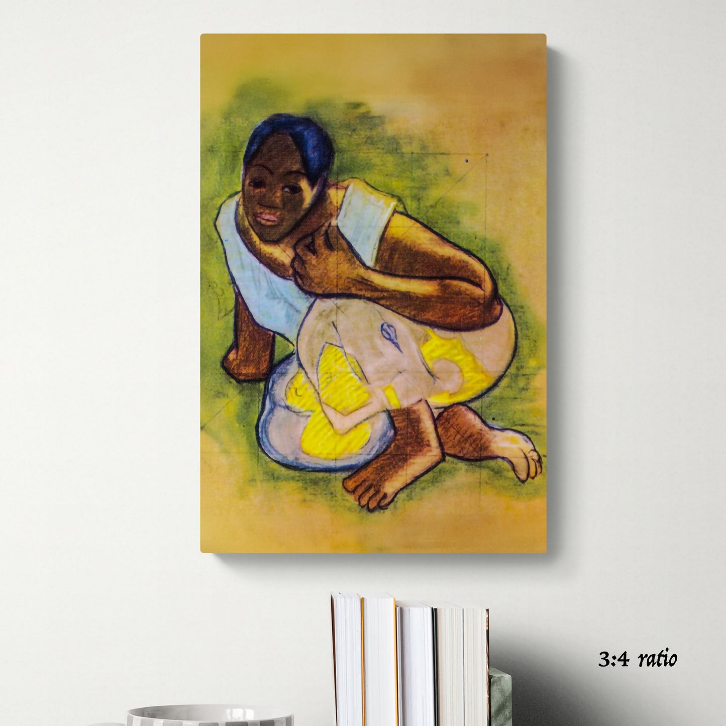 "Vintage the woman." 3X4 ASPECT RATIO