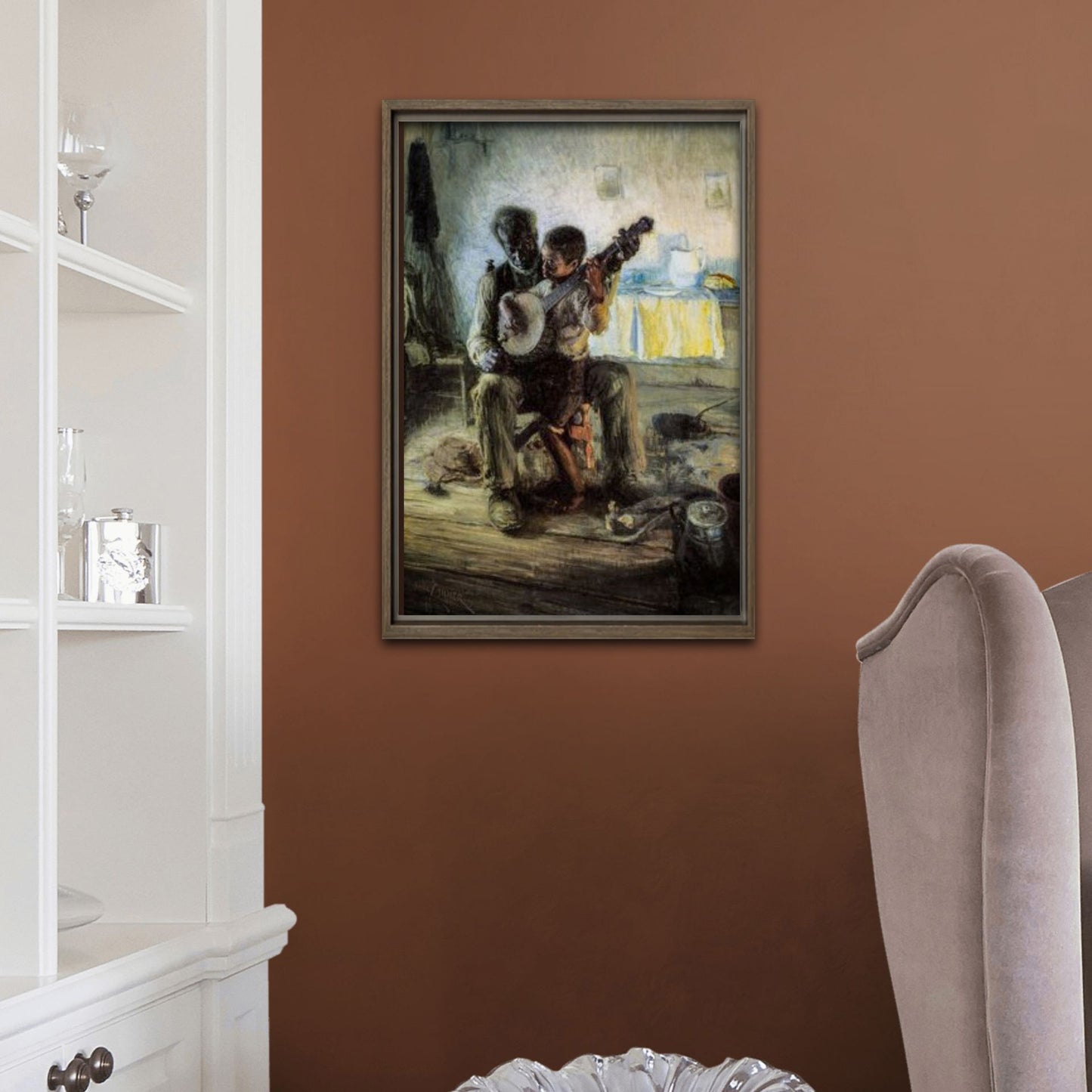 "The Gift." — Black Childhood Vintage Art Collection