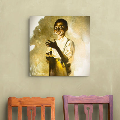 The Storm - Handcrafted Vintage Portrait from the Black Childhood Collection
