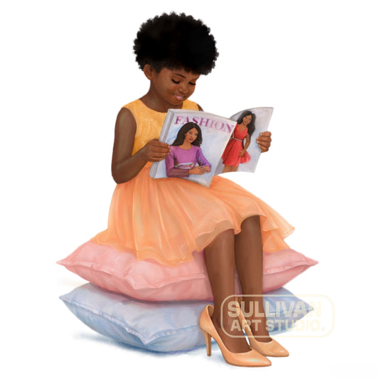Dream Bold: The "Trendsetter" | African American Girl Wall Art