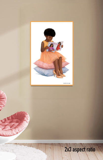 Dream Bold: The "Trendsetter" | African American Girl Wall Art